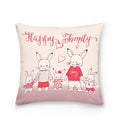 Easter Bunny Polyester Throw Pillow for Home Decor Sofa by Ljojo
