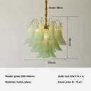Luxury Colorful Glass E14 Pendant Lights Retro Art Chandeliers by Ljojo
