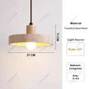 Travertine Stone Hanging Light for Kitchen Island Pendant Lamp LED Fixture by Ljojo