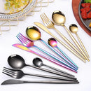 Ljojo 16-Piece Stainless Steel Tableware Set for Home, Hotel, and Restaurant