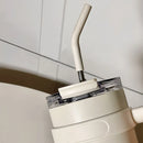 Ljojo Light Luxury Handle Cup: Insulated Straw Cup for Office, Travel, and Car