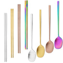 Ljojo Matte Stainless Steel Western Tableware Set - 8pcs