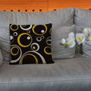 Abstract Geometric Printing Pillowcase in Yellow, Black, White, Gray for Ljojo Pillows