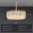 Crystal Villa Chandelier Long Stairway Light Luxury Modern Ljojo