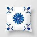 Blue Pattern Cushion Cover 45*45cm Pillowcase for Bedroom Sofa Home Decor by Ljojo