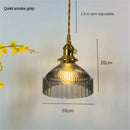 Ljojo Modern Amber Green Glass Pendant Lights for Kitchen Dining Room Decor