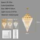 Large LED Crystal Chandelier for Modern Duplex Villa Living Room by Ljojo