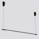 LED Chandelier: Modern Nordic Strip Black Lighting by Ljojo