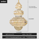 2025 European Duplex Large Chandelier Crystal Lamp for Villa Living Room - Ljojo
