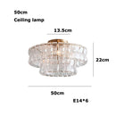 Dimmable LED Glass Chandelier for Living Dining Room Decor by Ljojo
