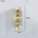 Large Wall Lamp Crystal Decorative High-End Lighting for Living Room by Ljojo