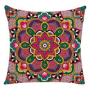 Ljojo Mandala Print Flax Pillowcase 45*45cm - National Wind Home Decor