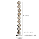 Ljojo Minimalist Metal Floor Lamp in Silver/Gold for Stylish Foyer Lighting