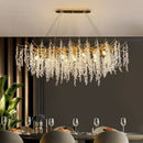 Ljojo Modern Luxury Crystal Chandelier LED Pendant Lamp Indoor Lighting Fixture