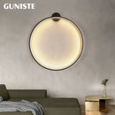 Ljojo LED Round Ring Wall Lamps Modern Home Decor for Living Room and Bedroom