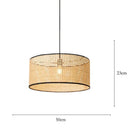 Japanese Bamboo Woven Rattan Chandelier Pendant Lamp - Modern Minimalist Restaurant Homestay Decor by Ljojo