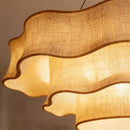 Ljojo Medieval Style Retro Linen Fabric E27 Pendant Lights For Living Room Décor