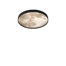 Ljojo Lunar LED Ceiling Light: Modern Circular Bedroom Lamp