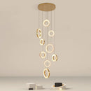 Ljojo LED Crystal Chandelier Ceiling Lamp for Modern Indoor Living Room Lighting