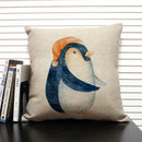 Animal Penguin Cushion Cover 45x45, Ljojo Brand - Cute & Funny Decorative Pillowcase