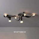 Italian Minimalist LED Chandelier Lighting for Living Room Stairwell by Ljojo