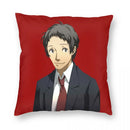 Adachi Portrait Square Pillowcase - Ljojo Branded Polyester Zip Pillow Case