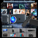Ljojo™ 4K Android Projector 25000 Lumen Full HD 1080P Home Theater 3D Film WiFi
