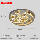 Chandeliers for Living Room Modern LED Heart Shaped Crystal Pendant Light by Ljojo