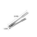 Ljojo Mini Sugar Ice Cube Clip BBQ Tongs - Stainless Steel Kitchen Utensil