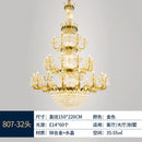 European Living Room Lamp High-end Luxury Crystal Chandelier by Ljojo