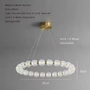 LED Nordic Style Ball Chandelier Cream Luxury Pendant Light Fixture by Ljojo