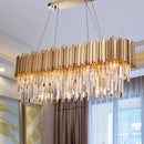 Ljojo Luxury Crystal Chandelier Pendant Light for Living Room and Dining Room