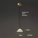 Ljojo Marble Art LED Chandelier - Luxury Dining Room Ceiling Lighting