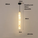 Italian Marble Pendant Light: Modern Minimalist Luxury Dining Table & Bar Island Strip Light by Ljojo
