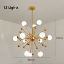LED Pendant Light Modern Glass Gold Chandelier Luxury Bedroom Dining Room Lighting by Ljojo