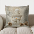 Festive Deer Print Pillow Cover for Sofa, Bedroom, Car by Ljojo