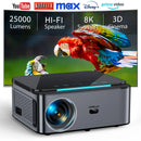 Ljojo™ 8K Android Beamer Projector Full HD 1080P Home Theater 5G WiFi TV Proyector