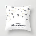 Blue Winter Snowflake Pillowcase for Stylish Christmas Decor by Ljojo
