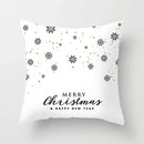 Blue Winter Snowflake Pillowcase for Stylish Christmas Decor by Ljojo
