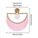 Ljojo Modern Tassel Wall Sconce Light Glass Ball Pendant Home Decor Lighting Fixtured
