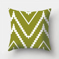 Army Green Geometric Printed Pillowcase by Ljojo for Living Room and Bedroom Decor