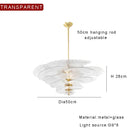 Ljojo Scandinavian Murano Green Pink Glass Chandelier - LED Art Decor for Hotel Restaurant Lobby
