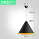 Industrial Black Ceiling Pendant Lamp E27 for Restaurant Dining | Ljojo