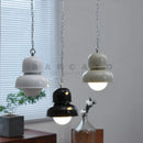 Ljojo Mid Century Industrial Metal Chandelier Sputnik Light in White Beige