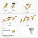 Ljojo LED Ceiling Lights: Adjustable Lampshade, Perfect for Dining Room, Kitchen, Bedroom