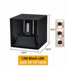 Aluminum LED Wall Lamp Outdoor Waterproof IP65 Porch Garden Light 12W24W Living Room Street Lighting by Ljojo