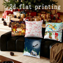 Christmas Digital Printed Pillow Covers by Ljojo for Sofa, Bedroom, Car - Pattern Cushion Cover