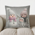 Ljojo Merry Christmas Snowflake Tree Pillow Cover for Sofa, Bedroom, Car