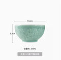 Ljojo 4.5-inch Plum Blossom Ceramic Dining Bowl for High-Temperature Tableware