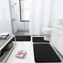 Ljojo Memory Foam Bathroom Mat: Non-slip, Super Absorbent Rug for Shower, Bathtub, and Doormat